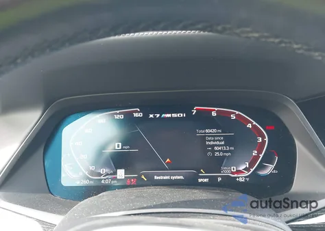 2022 BMW X7 M50I из США, поврежденный, VIN 5UXCX6C07N9J47733